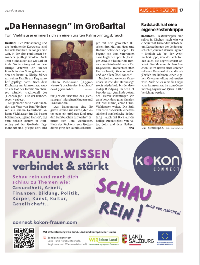 2026 0326 Pongauer Nachrichten Inserat